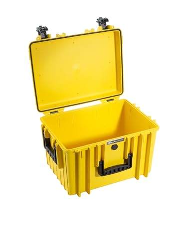 B&W Transportkoffer Outdoor - Typ 5500 Gelb - wasserdicht nach IP67 Zertifizierung, staubdicht, bruchsicher und unverwüstlich von B&W International