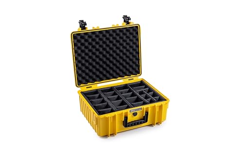 B&W Transportkoffer Outdoor - Typ 6000 - Gelb mit variabler Facheinteilung - Wasserdicht nach IP67 Zertifizierung, Staubdicht, Bruchsicher und Unverwüstlich B&W Transportkoffer Outdoor - Typ 6000 - Gelb mit variabler Facheinteilung - Wasserdicht nach IP67 Zertifizierung, Staubdicht, Bruchsicher und Unverwüstlich von B&W International
