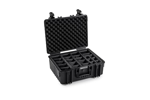 B&W Transportkoffer Outdoor - Typ 6000 Schwarz - mit variabler Facheinteilung - wasserdicht nach IP67 Zertifizierung, staubdicht, bruchsicher und unverwüstlich B&W Transportkoffer Outdoor - Typ 6000 Schwarz - mit variabler Facheinteilung - wasserdicht nach IP67 Zertifizierung, staubdicht, bruchsicher und unverwüstlich von B&W International