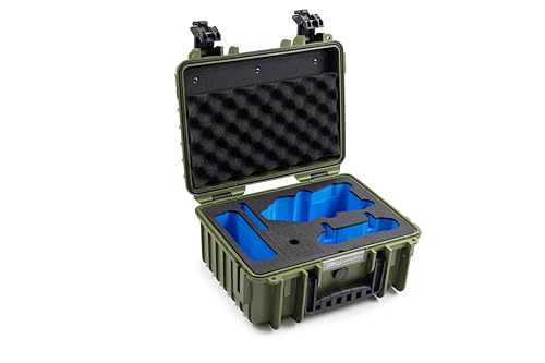 B&W Transportkoffer Outdoor für Drohne DJI Air 3, Air 3S und Fly More Combo - Typ 3000 Bronze-Grün - wasserdicht nach IP67 Zertifizierung, staubdicht, bruchsicher und unverwüstlich von B&W International