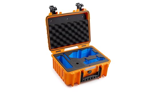 B&W Transportkoffer Outdoor für Drohne DJI Air 3 und Fly More Combo - Typ 3000 Orange - wasserdicht nach IP67 Zertifizierung, staubdicht, bruchsicher und unverwüstlich von B&W International