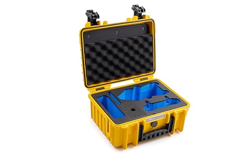 B&W Transportkoffer Outdoor für Drohne DJI Air 3, Air 3S und Fly More Combo - Typ 3000 Gelb - wasserdicht nach IP67 Zertifizierung, staubdicht, bruchsicher und unverwüstlich von B&W International