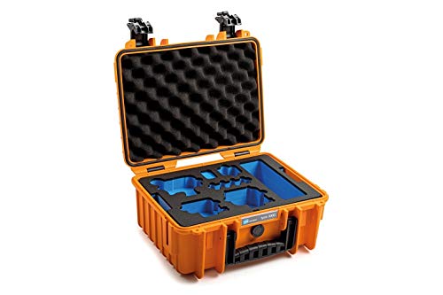 B&W Transportkoffer Outdoor für GoPro 9 / 10 / 11 / 12 - Type 3000 Orange - wasserdicht nach IP67 Zertifizierung, staubdicht, bruchsicher und unverwüstlich von B&W International