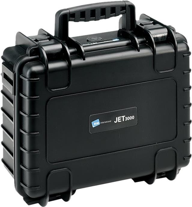 Werkzeugkoffer B&W Jet 3000 Loops - bruchsicherem Polypropylen - Staub- und wasserdicht - schwarz (117.16/L) von B&W