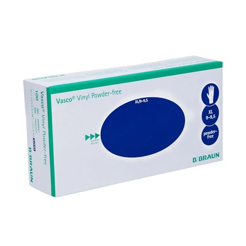 B. Braun Vasco® Vinyl Powder-free Einmalhandschuhe | Karton (10 Packungen) von B. Braun