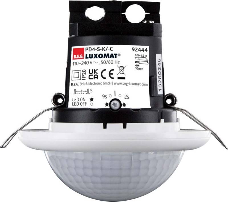 BEG Luxomat Einbau Präsenzmelder 92444 PD4-S-K-DE weiss für lange Gänge BEG Luxomat Einbau Präsenzmelder 92444 PD4-S-K-DE weiss für lange Gänge von B.E.G. Brück Electronic GmbH