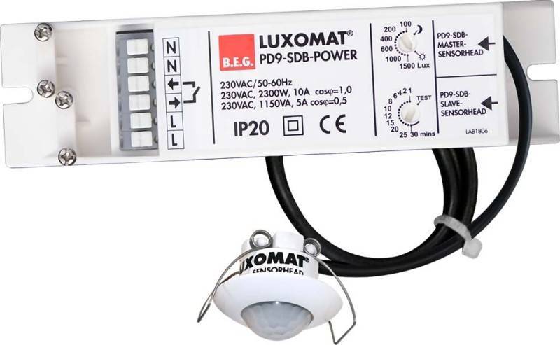 BEG Luxomat Einbau Präsenzmelder 92912 PD9-M-SDB-DE 360' weiss von B.E.G. Brück Electronic GmbH