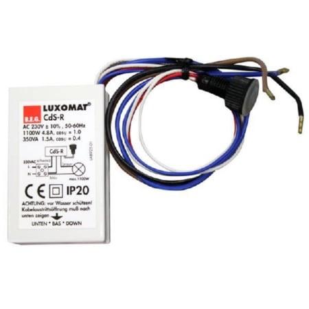 92365  - Dämmerungsschalter 1-500lux 1000W 10A CdS-R von BEG