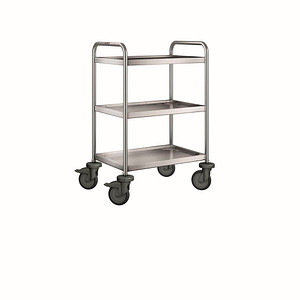 B.PRO Servierwagen SW 6 x 4-3 silber 50,0 x 70,0 x 95,0 cm von B.PRO
