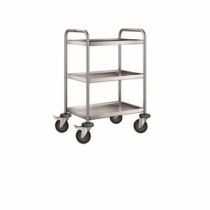 B.PRO Servierwagen SW 6 x 4-3 silber 50,0 x 70,0 x 95,0 cm von B.PRO