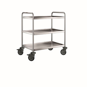 B.PRO Servierwagen SW 8 x 5-3 silber 60,0 x 90,0 x 95,0 cm von B.PRO