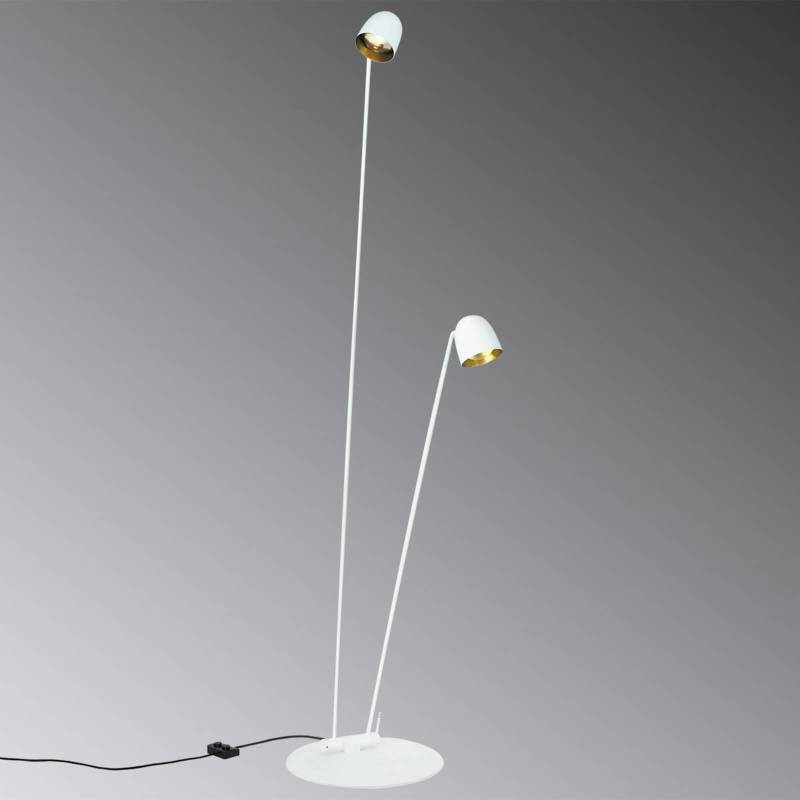 Flexibel ausrichtbare LED-Stehlampe Speers F weiß von B.lux