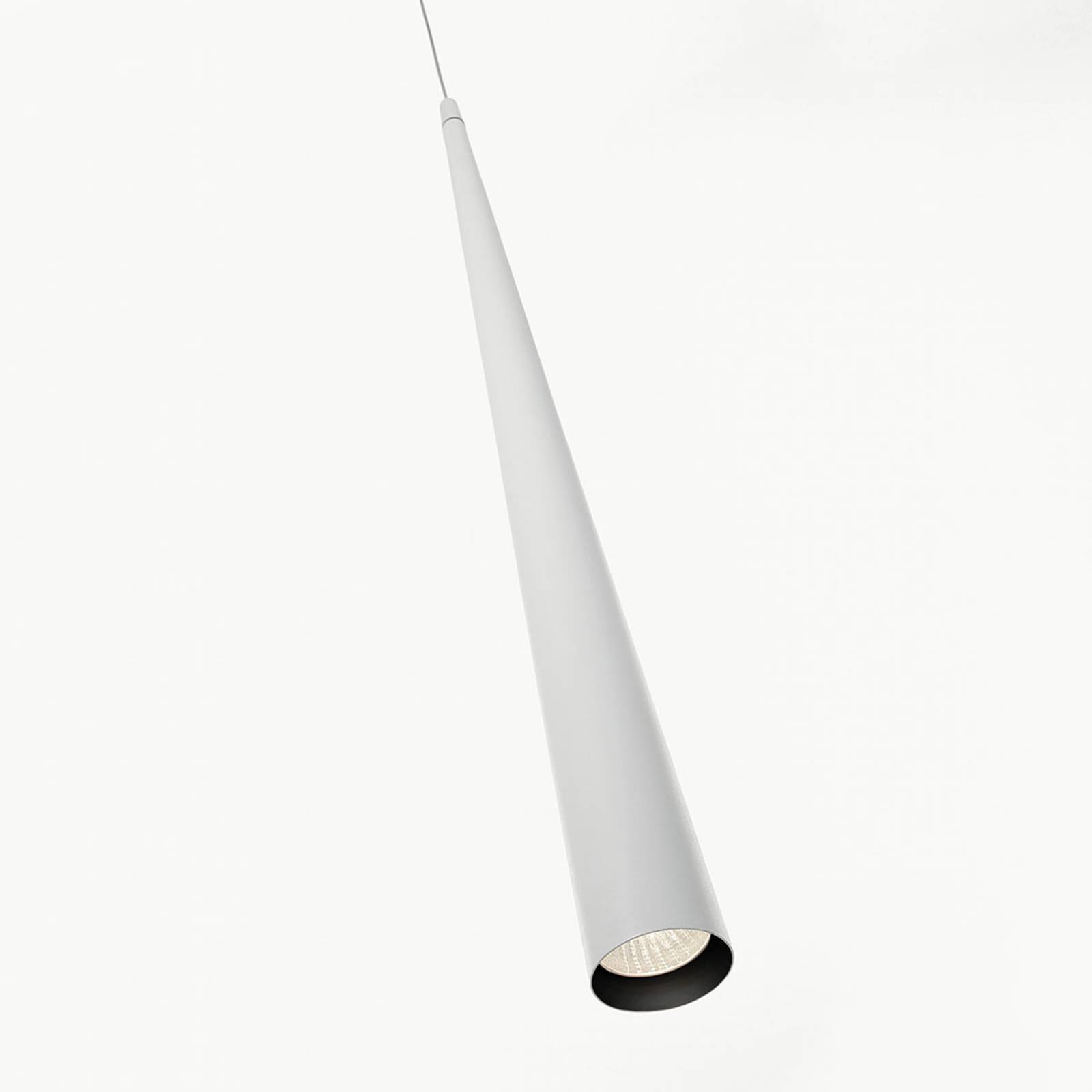 Schmale LED-Pendelleuchte Micro S50, weiß von B.lux