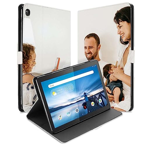 Hülle mit Ständer für Lenovo Tab M10 Tablet hülle selber gestalten mit Ihrem Wunschnamen oder Foto von B2Ctelecom