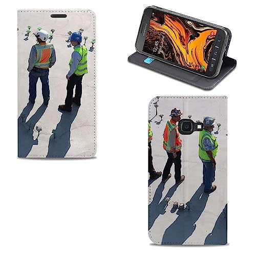 Hülle mit Ständer für Samsung Galaxy Xcover 4 Handyhülle Selbst Gestalten mit Foto oder Tekst von B2Ctelecom