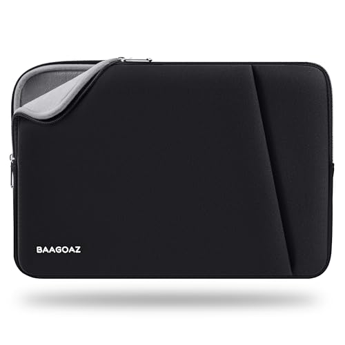 BAAGOAZ 11-13 Zoll Laptop Hülle Tasche für 11,6 Zoll PC Notebook Chromebook, und 13,3 Zoll MacBook Pro Air M3 M2 M1 2024 2023 2022 & Surface Pro Schutzhülle Laptophülle Laptoptasche, Schwarz von BAAGOAZ