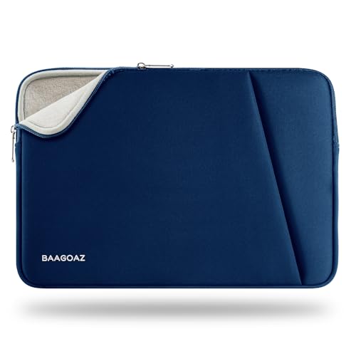 BAAGOAZ 14 Zoll Laptop Hülle Tasche Kompatibel mit 14 Zoll PC Notebook Chromebook Ultrabook Schutzhülle Laptophülle Laptoptasche, Dunkelblau von BAAGOAZ