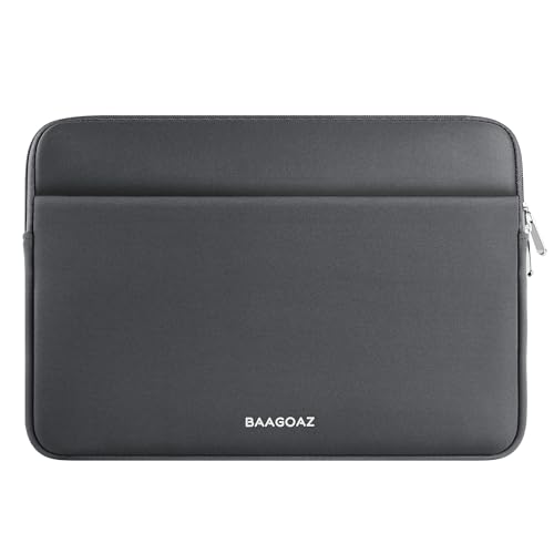 BAAGOAZ 14 Zoll Laptop Tasche Hülle Kompatibel mit 14 Zoll PC Notebook Chromebook Ultrabook Laptophülle Schutzhülle Laptoptasche, Grau von BAAGOAZ