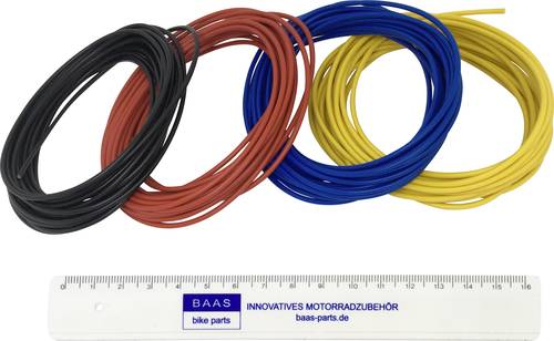 BAAS KR2-MIX Litze Schwarz, Rot, Blau, Gelb 1 Set von BAAS