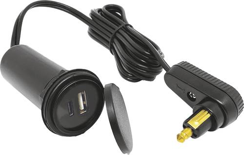 BAAS Tankrucksack-Kabel USB-A/ USB-C® Belastbarkeit Strom max.=7.2A 12V von BAAS