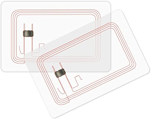 NFC-Karten NTAG215, Transparent Blanko, PVC-Kunststoff, 215 Etiketten, 504 Byte, programmierbarer Chip, sichtbar, 13,56 MHz, weiße Tags, kompatibel mit TagMo und allen NFC-fähigen Geräten, 10 Stück von BABIQT