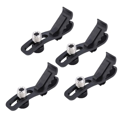 2/4pcs Einstellbare Mikrofon Klemme Ständer Trommel Mikrofon Clip Drum Felgen Schockfestes Drum Mikrofon Sicherung Clip von BABYVIVA