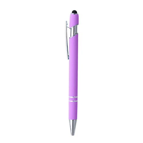 BABYVIVA Kugelschreiber, 10 x Metall kapazitiver Eingabestift, glatter Kugelschreiber, 1,0 mm, schwarzer Kugelschreiber mit Stift-Clip für die meisten kapazitiven Bildschirme von BABYVIVA