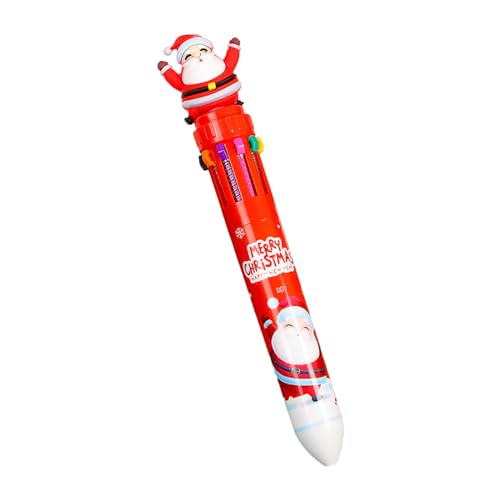 BABYVIVA Kugelschreiber, Weihnachts-Kugelschreiber, 10-in-1, einziehbar, mehrfarbig, Kugelschreiber für Kinder, Belohnung, Weihnachtsfeier, Gastgeschenk von BABYVIVA