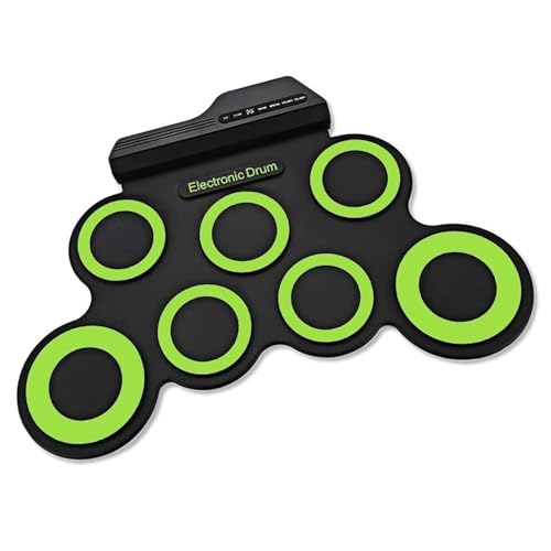 Elektrische Drum Kits Für Anfänger Digitale Elektronische Faltbare Rollen Rollen Drum Set Pad Übung Mit Fußpedalen Und Stöcken von BABYVIVA
