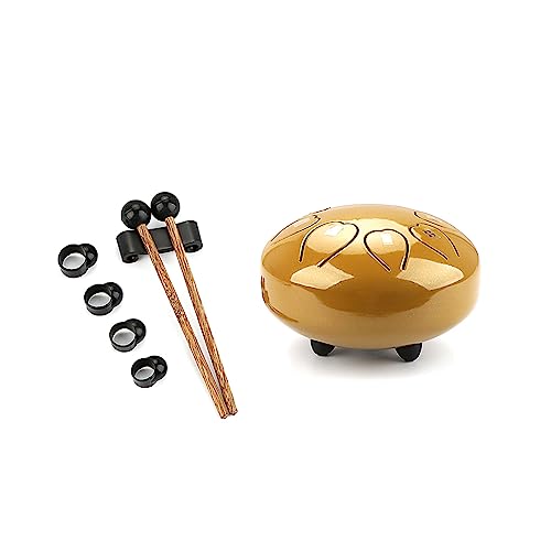 Große Stahlzunge Drum Percussion Instrument Handpan Drum Mit Bag Music Book Mallets Fingerpicks 6 Zoll 8 Ton von BABYVIVA
