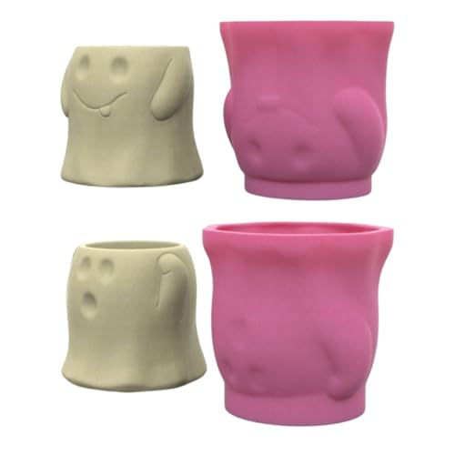 Kreative Einzigartige Blumenhalter Und Stifttöpfe Mit Schädelstabil Silikonharzform Für Handwerksliebhaber Täglich Gebrauch von BABYVIVA