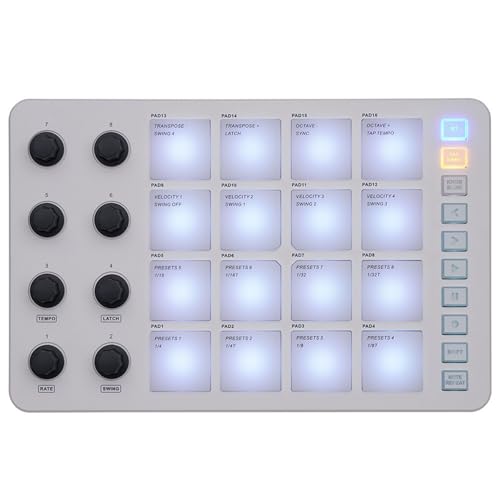 Professionelle Tastatur 8 Knöpfe Musikproduktion LED Praxis USB Tastatur Controller Mit 16 Backbeleuchtung Drum Pad Professionelle Tastatur 8 Knöpfe Musikproduktion LED Praxis USB Tastatur Controller Mit 16 Backbeleuchtung Drum Pad von BABYVIVA