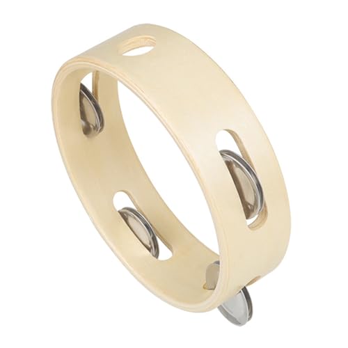 Single Row Tamburines Holzrunde Handbell Handheld Tambourine Musikinstrument Für Erwachsene Kinder Kirche Dauer Single Row Tamburines Holzrunde Handbell Handheld Tambourine Musikinstrument Für Erwachsene Kinder Kirche Dauer von BABYVIVA