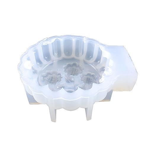Sonnenblumenkaninchen Kerze Schimmel Silikonform Silikon Kerze Seife Gips Aromatherapie Schokoladenkuchen Backwerkzeuge von BABYVIVA