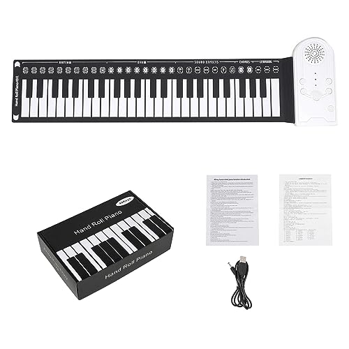 Tragbarer 49 Taste Piano Electronic Tastatur Foldable Electronic Piano Flexible Silikontastatur Einfach Zu Tragen von BABYVIVA
