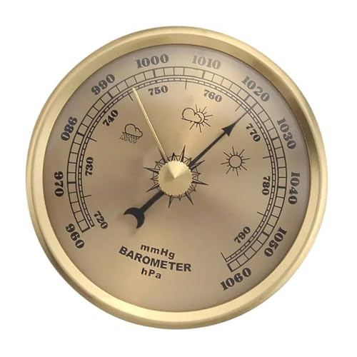 Wetterstationen Barometer Rostbezogene Metallgehäuse Groß von BABYVIVA