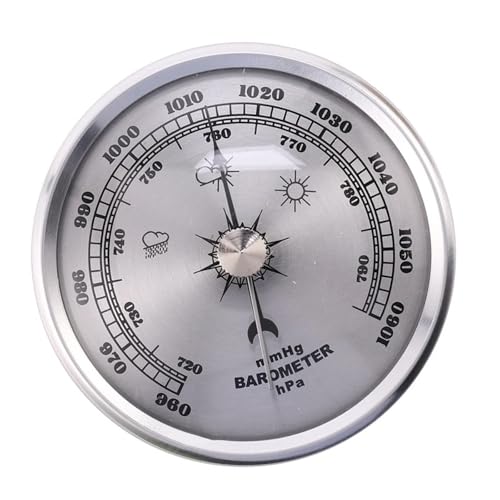 Wetterstationen Barometer Rostbezogene Metallgehäuse Groß von BABYVIVA