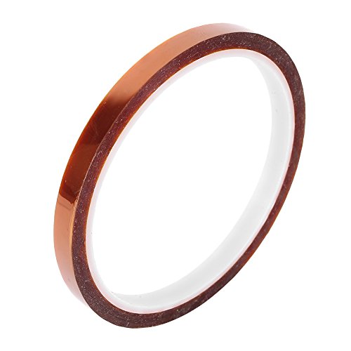 BACAR 1 rolle 8mm x 33m Kapton Band Klebeband Hohe Temperatur Beständig Polyimid von BACAR