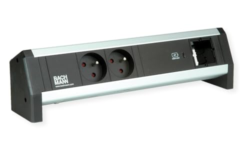 BACHMANN Desk 2xUTE 1xUSB C 60W 1xCM GST18 von Bachmann