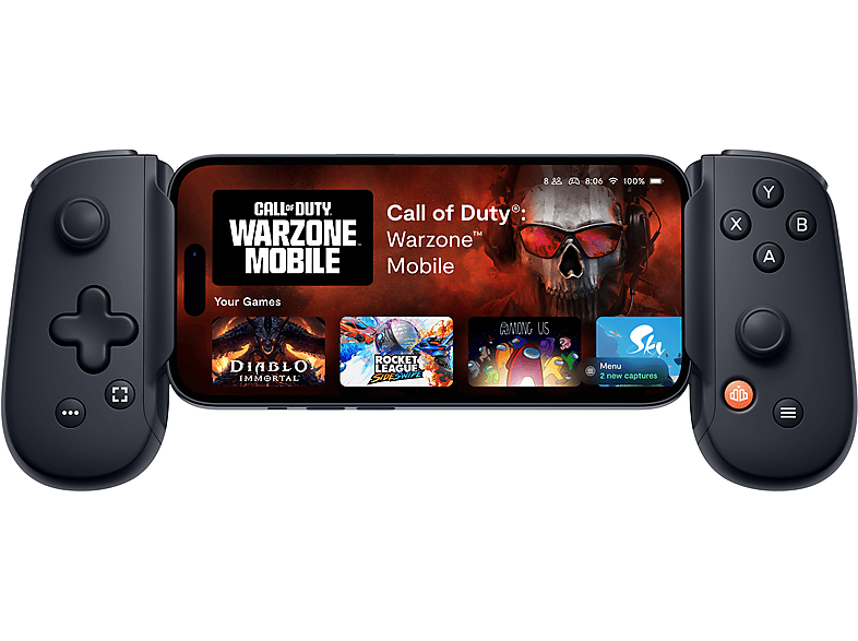 BACKBONE One (Lightning) − Mobiler Gaming-Controller für iPhone 2. Generation, Controller iPhone, Schwarz von BACKBONE