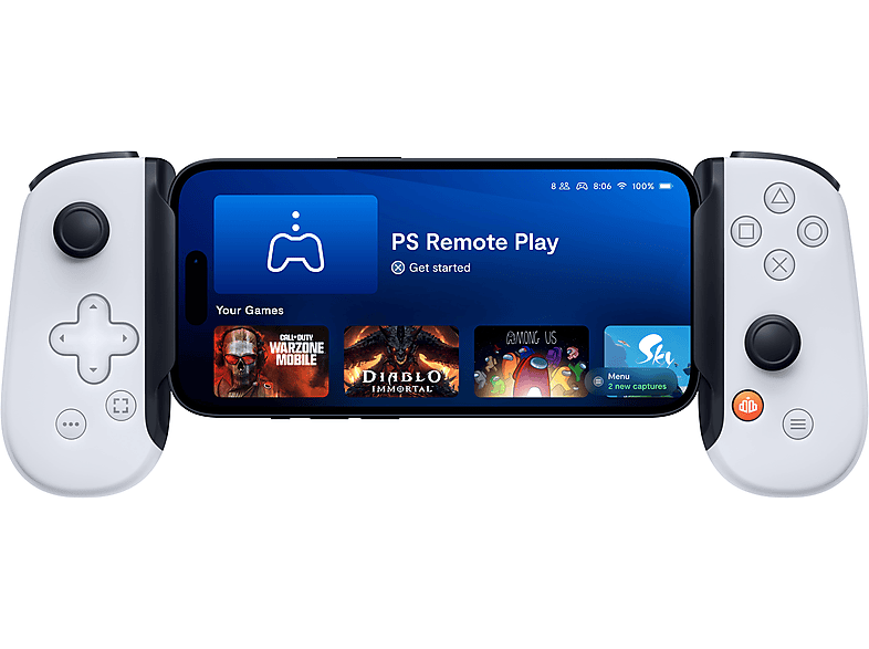 BACKBONE One - PlayStation Edition (Lightning) − Mobiler Gaming-Controller für iPhone 2. Generation, Controller iPhone, Weiß von BACKBONE