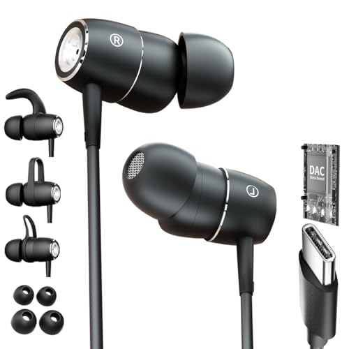 BACKWIN In-Ear verdrahtete Ohrhörer mit tiefen Bässen,USB C Jack Kopfhörer mit Mikrofon verdrahtet,Komfort Noise Cancelling Kopfhörer Typ-C Klinkenstecker,immersive bass Earphones USBC(USB C Jack) BACKWIN In-Ear verdrahtete Ohrhörer mit tiefen Bässen,USB C Jack Kopfhörer mit Mikrofon verdrahtet,Komfort Noise Cancelling Kopfhörer Typ-C Klinkenstecker,immersive bass Earphones USBC(USB C Jack) von BACKWIN