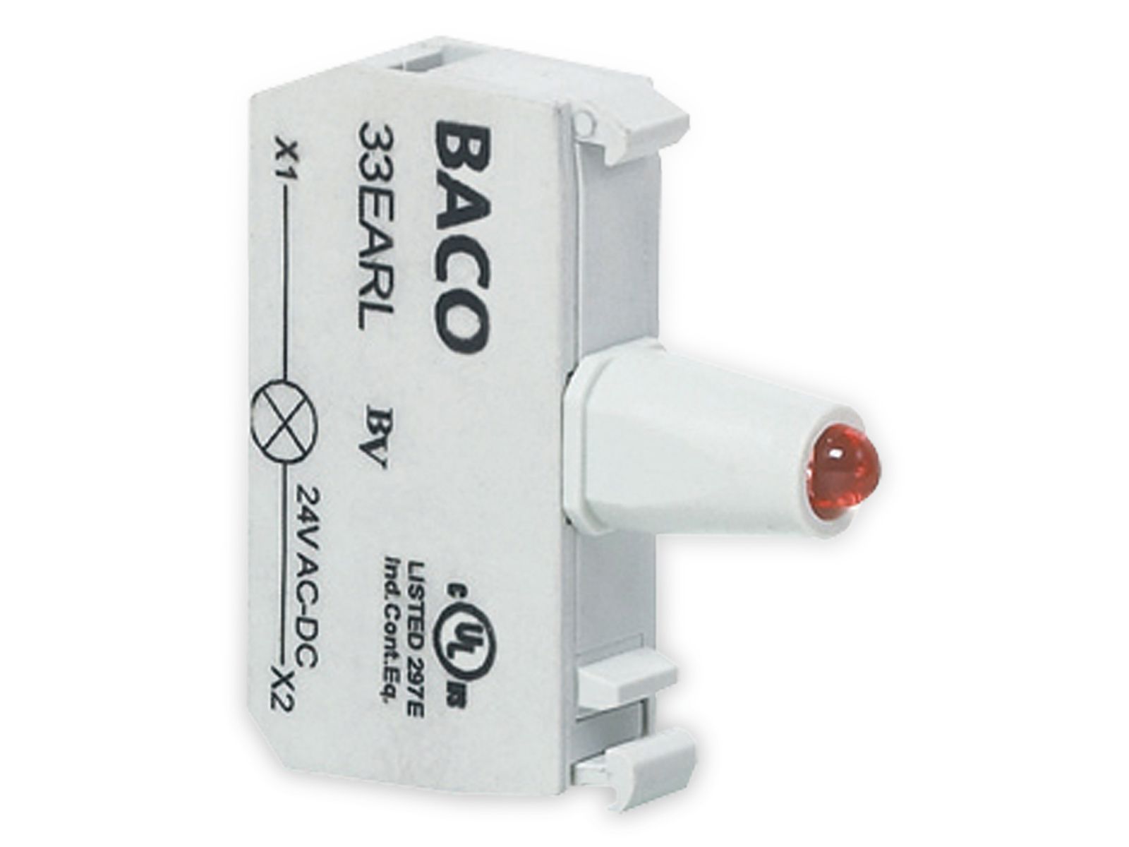 BACO Befehls- und Meldegeräte, 33EAWH, LED-Element, 3,7W, weiß von BACO