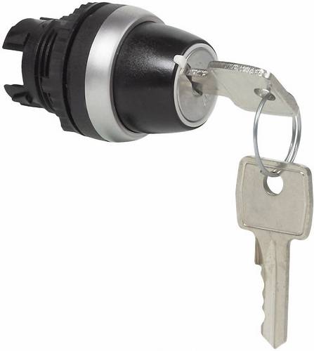 BACO L21LB00 L21LB00 Schlüsselschalter Frontring Kunststoff, verchromt Schwarz, Chrom 1 x 45° 1St. von BACO
