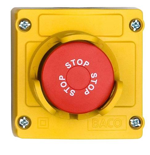 BACO LBX130093 Not-Aus-Taster im Gehäuse, mit Schutzkragen 240 V/AC 2.5A 3 Öffner IP66 1St. BACO LBX130093 Not-Aus-Taster im Gehäuse, mit Schutzkragen 240 V/AC 2.5A 3 Öffner IP66 1St. von BACO