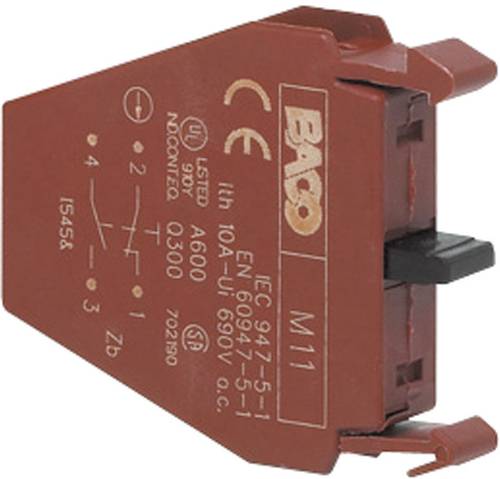 BACO LM11 Kontaktelement 1 Öffner, 1 Schließer tastend 600V 1St. von BACO