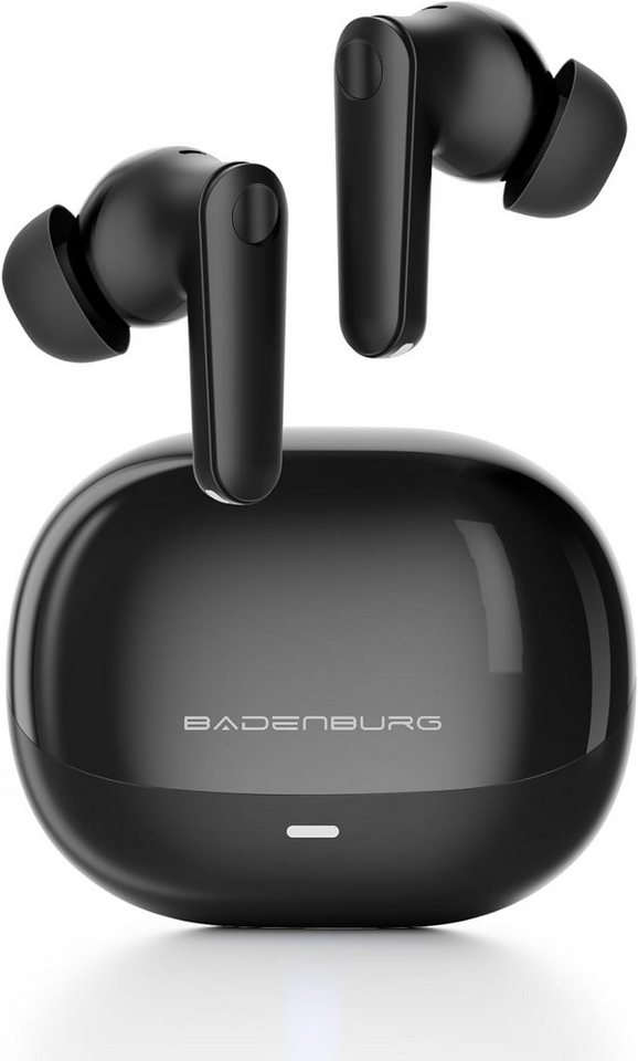 BADENBURG Bluetooth 5.3 Kabellose Aktiver Geräuschunterdrückung(ANC) 4-Mic ENC In-Ear-Kopfhörer (Sicherer Sitz für aktive Bewegungen, ohne Kompromisse beim Komfort., Bassverstärkungsalgorithmus, 13mm Titantreiber, 40H+ Akkuleistung) von BADENBURG
