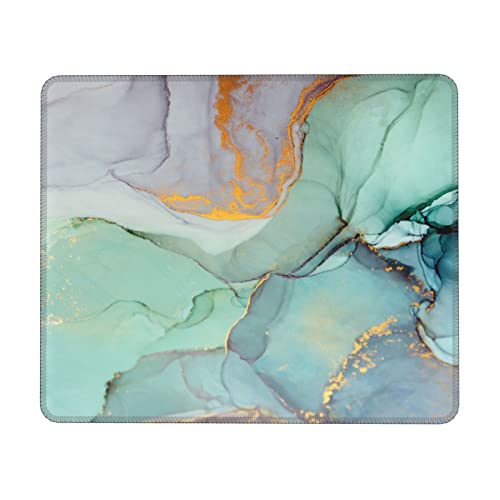 Bunte Marmor Bedruckte Mauspad Gaming Mauspad Laptop Mauspad Wasserdicht Mousepads Rechteckige Schreibtischunterlage für Büro Computer PC 7,9 x 9,5 Zoll von BAFAFA