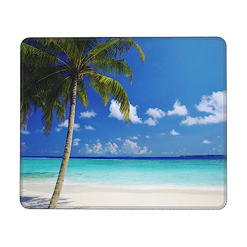Tropischer Ozean bedrucktes Mauspad Gaming Mauspad Laptop Mauspad wasserdichte Mauspads Rechteckige Schreibtischunterlage für Büro Computer PC 10 x 12 Zoll von BAFAFA