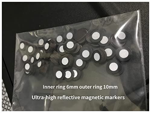 3D-Scan-Marker für 3D-Scanner Handgehaltener 3D-Scanner Magnetischer 3D-Markierungspunkt Klebepunkt-Reflektor-Markierungspunkt(1000points magnetism-01) von BAFEIYA